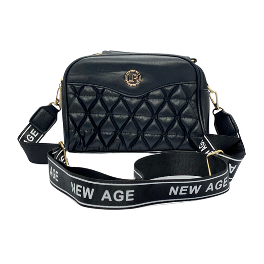 Quilted Sling Bag with “New Age” Statement Strap