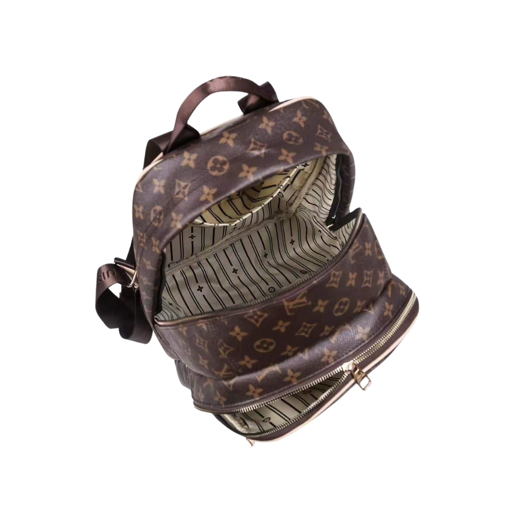 Louis Vuitton Monogram Backpack with Beige Trim